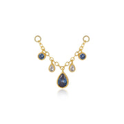 Zoticus Dewdrop Chain Attachment - Tanzanite