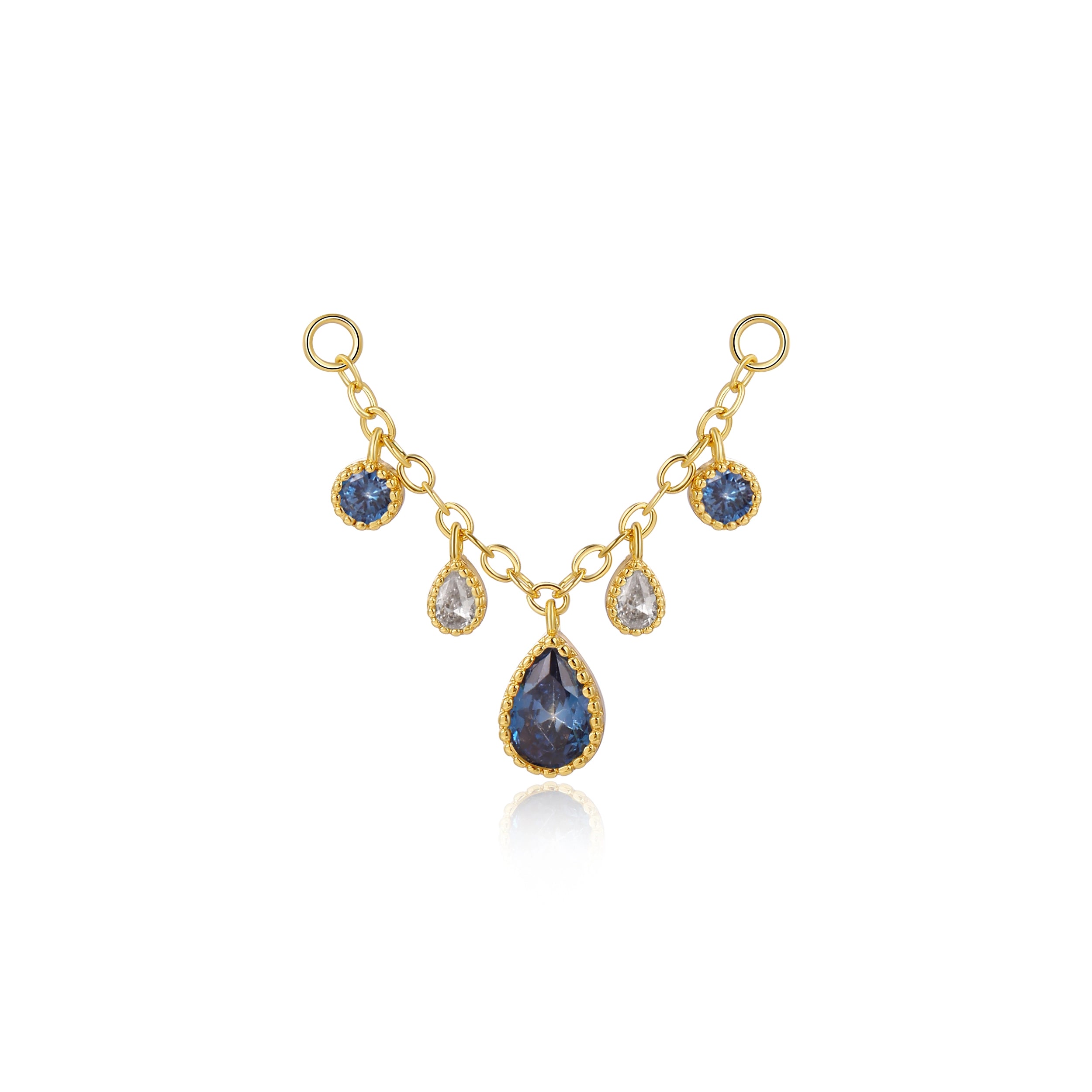 Zoticus Dewdrop Chain Attachment - Tanzanite