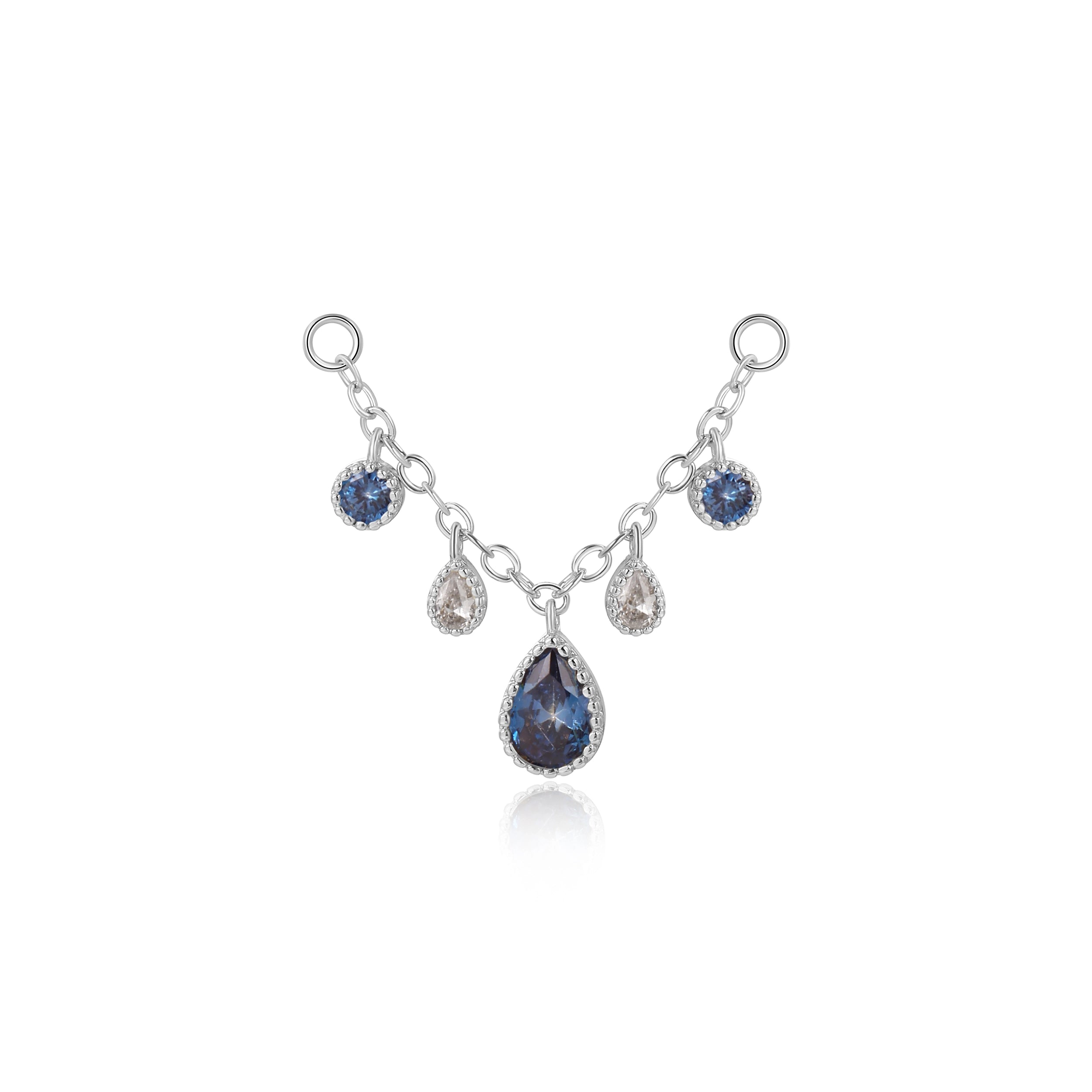 Zoticus Dewdrop Chain Attachment - Tanzanite