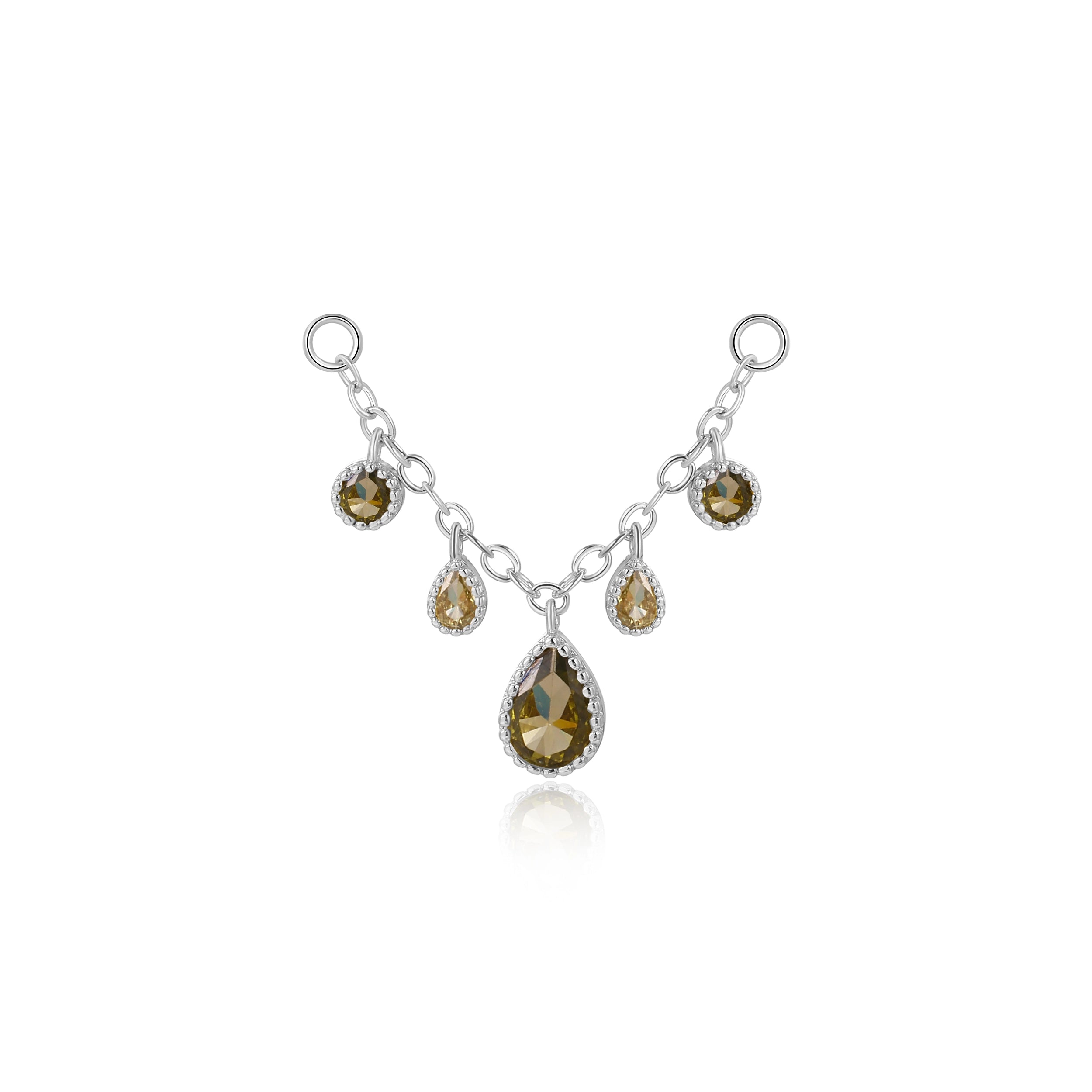 Zoticus Dewdrop Chain Attachment - Peridot