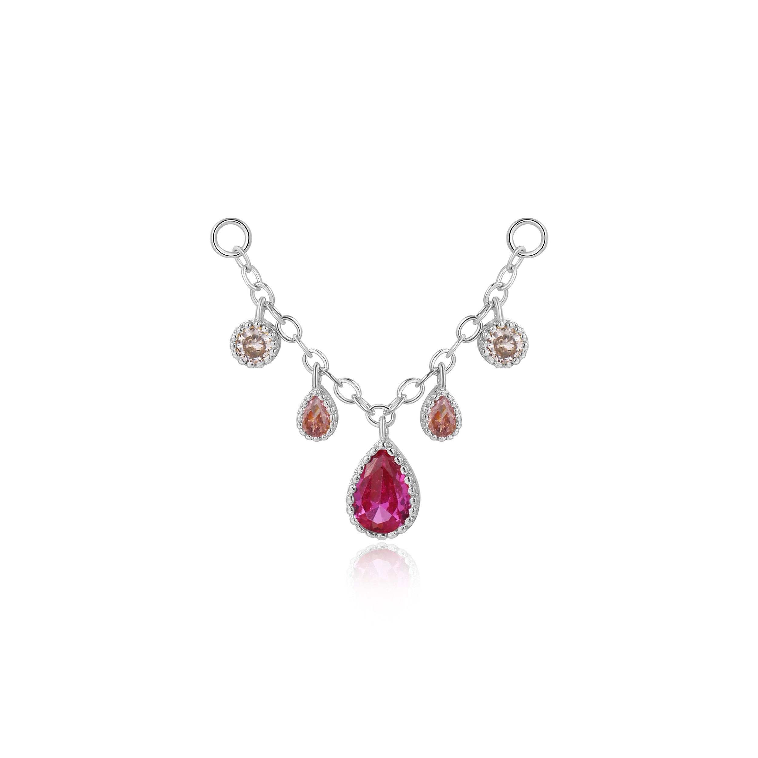Zoticus Dewdrop Chain Attachment - Pink Cherry Blossom
