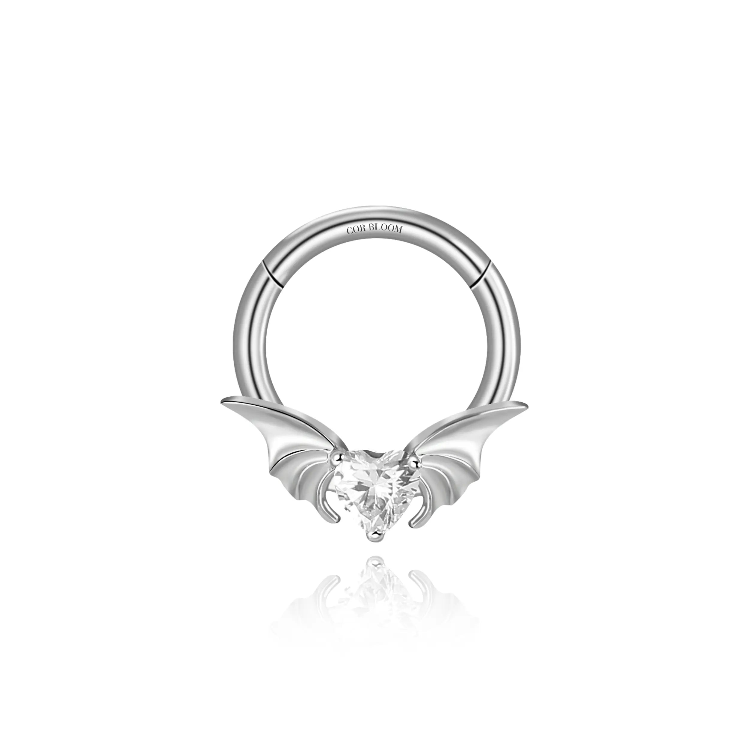 Titanium Uriel Diamond Angel Heart Clicker