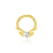 Titanium Uriel Diamond Angel Heart Clicker