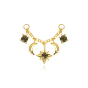Iyla Peridot Guiding Star & Crescent Moon Chain Attachment