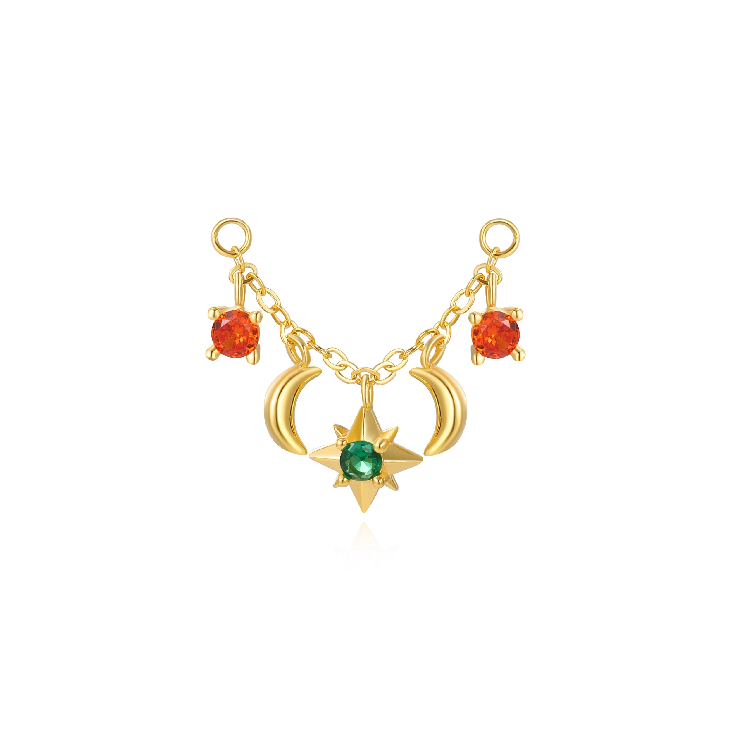 Iyla Guiding Star & Crescent Moon Chain - Fiesta