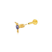 Titanium Tanzanite Frida Bird Stud