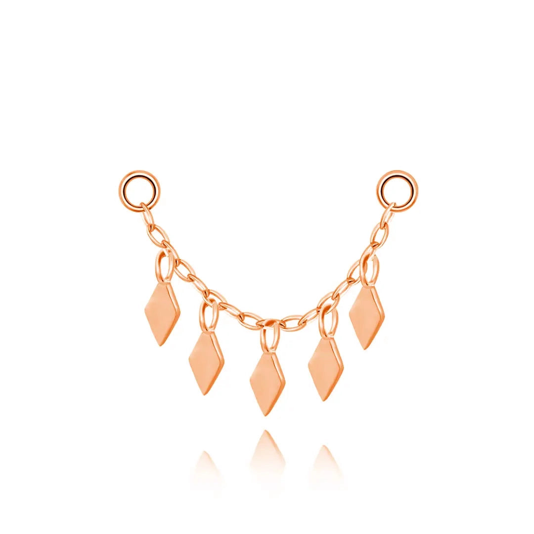 Rhombus Plaque Chain Attachment •  Cartilage Dangling Chain