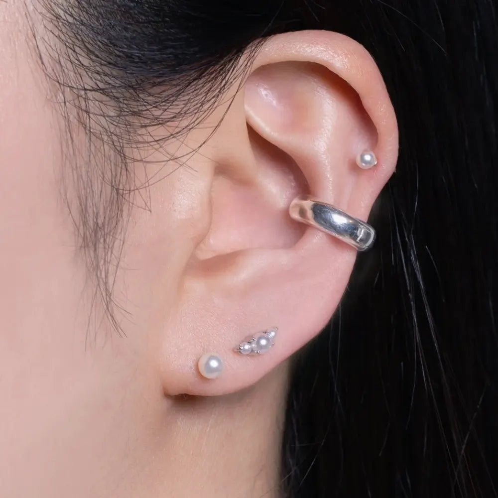 Lorelai Trio Pearl Flat Back Stud