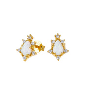 Luxe Fira Opal Sunflower Stud Earring