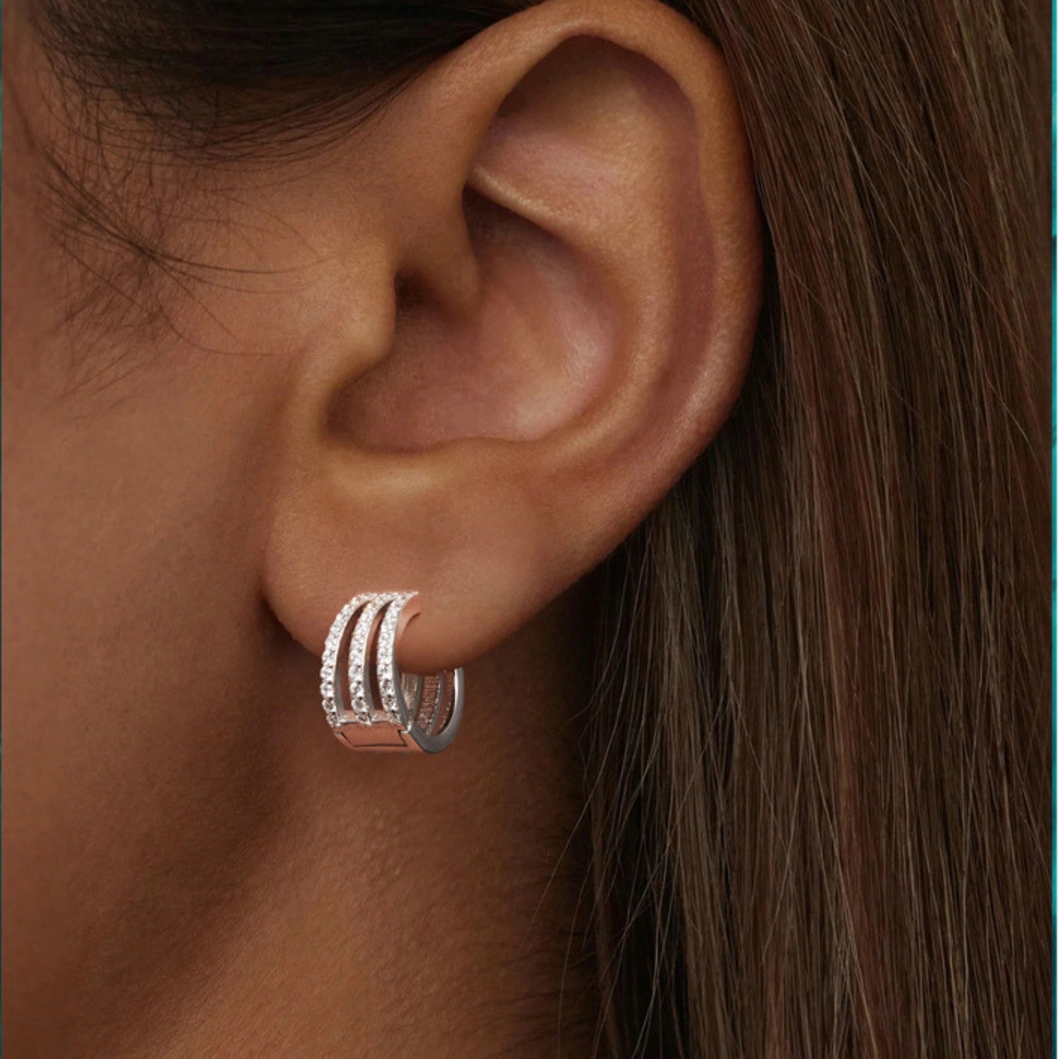 Triple Layer Hoop Earrings