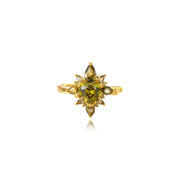 Rua Peridot Starlight Heart Ear Cuff