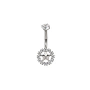 Titanium Star Belly Ring