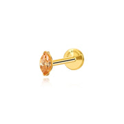 Titanium Elynn Champagne Marquise Flat Back