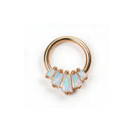 Clicker Anastasia con opale baguette