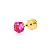 Titanium Multisize Ruby Stud (Push Pin)