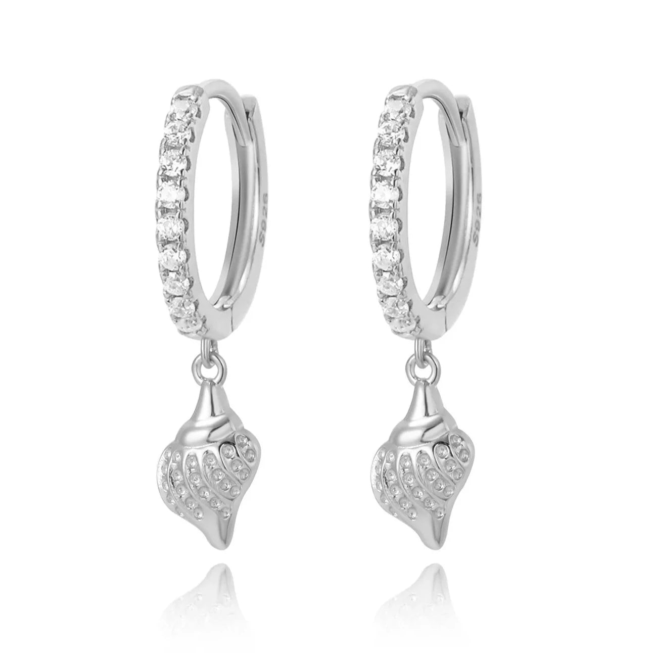 Summer Seashell Hoop Earring
