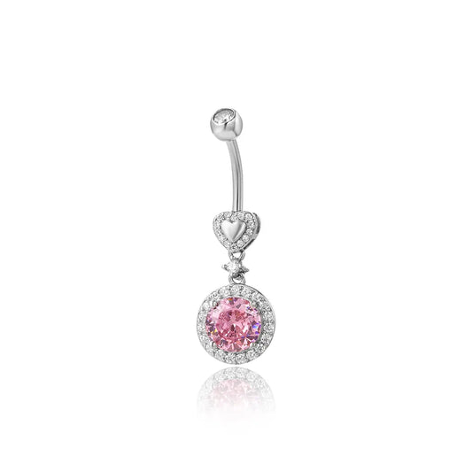 Essential Pink Ruby Belly Button Ring