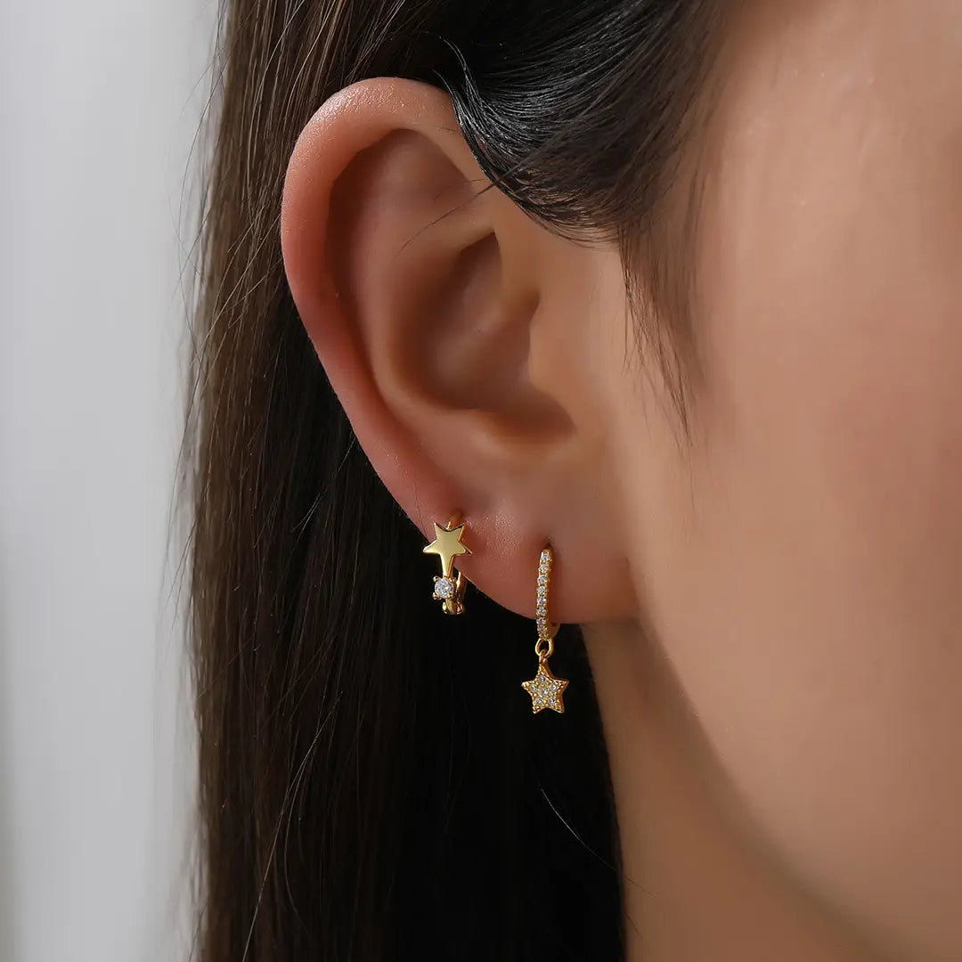 Little Star Huggie Earrings