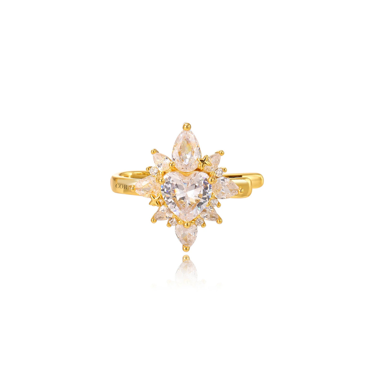 Rua Diamond Starlight Heart Ear Cuff