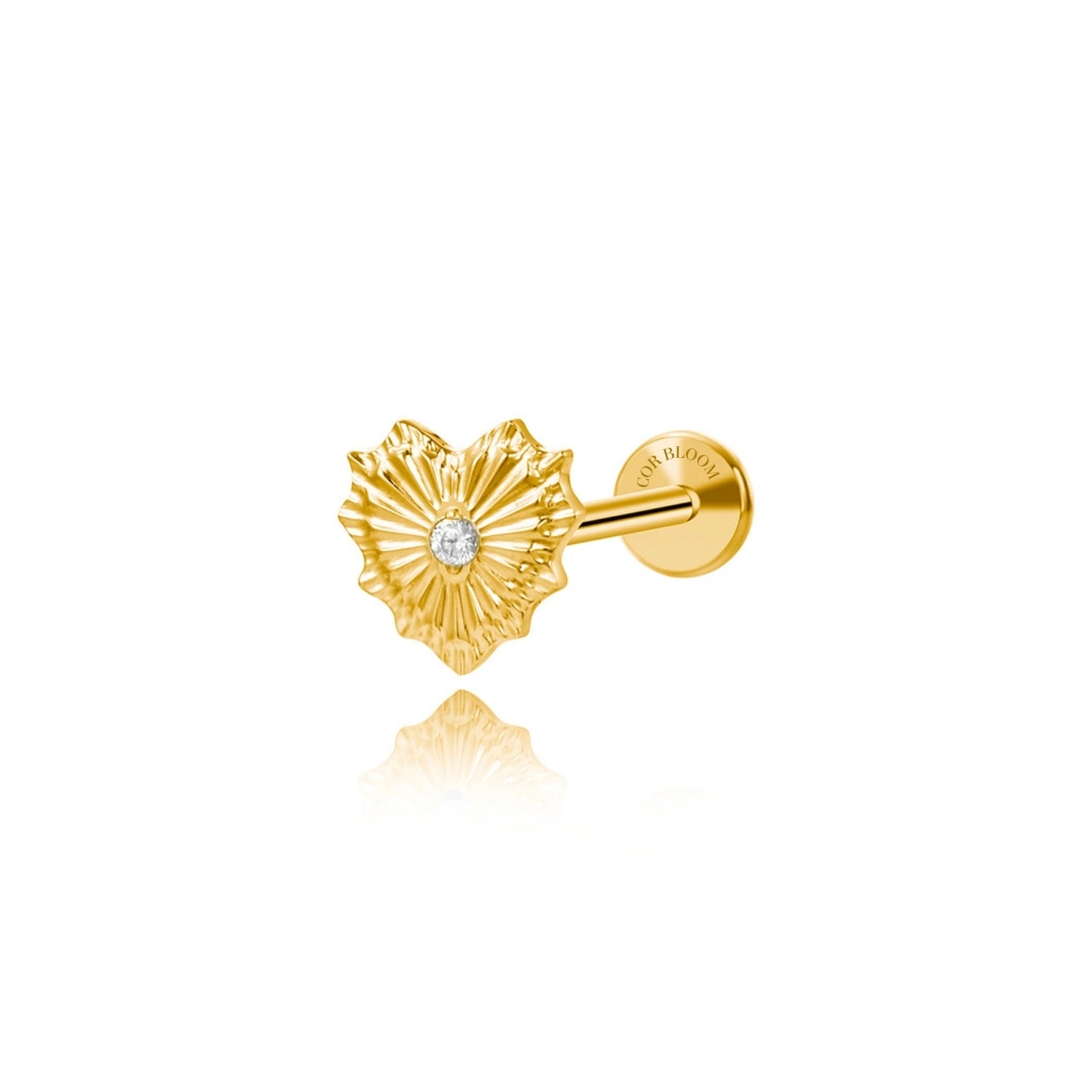 Titanium Kardia Heart Piercing Stud