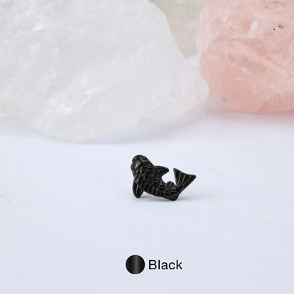 Lucky Carp Flat Back Piercing Stud