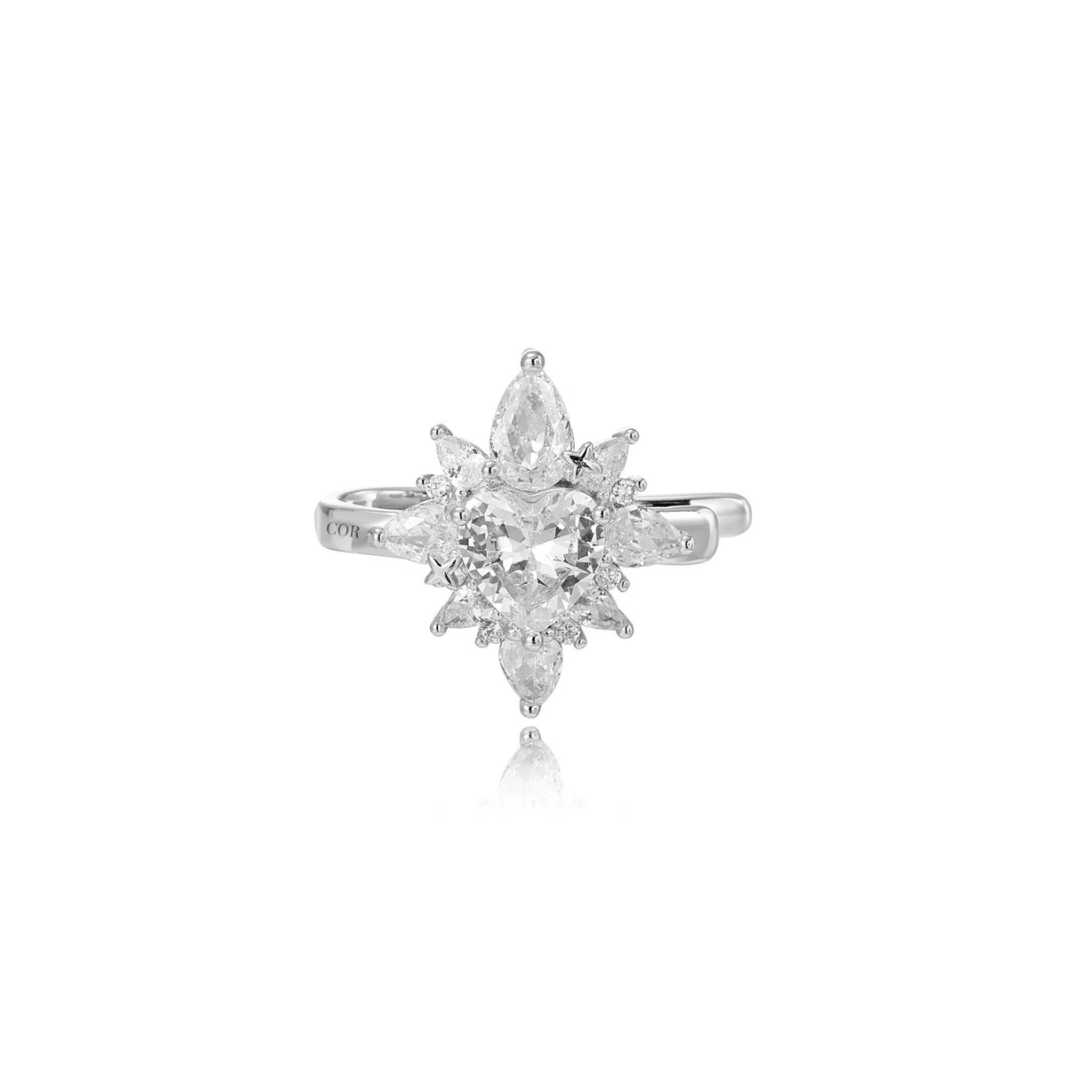 Rua Diamond Starlight Heart Ear Cuff