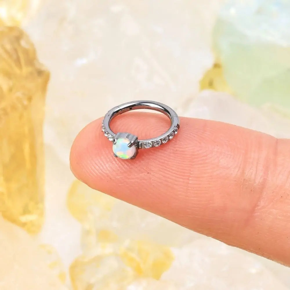 Titanium Precious Opal Clicker