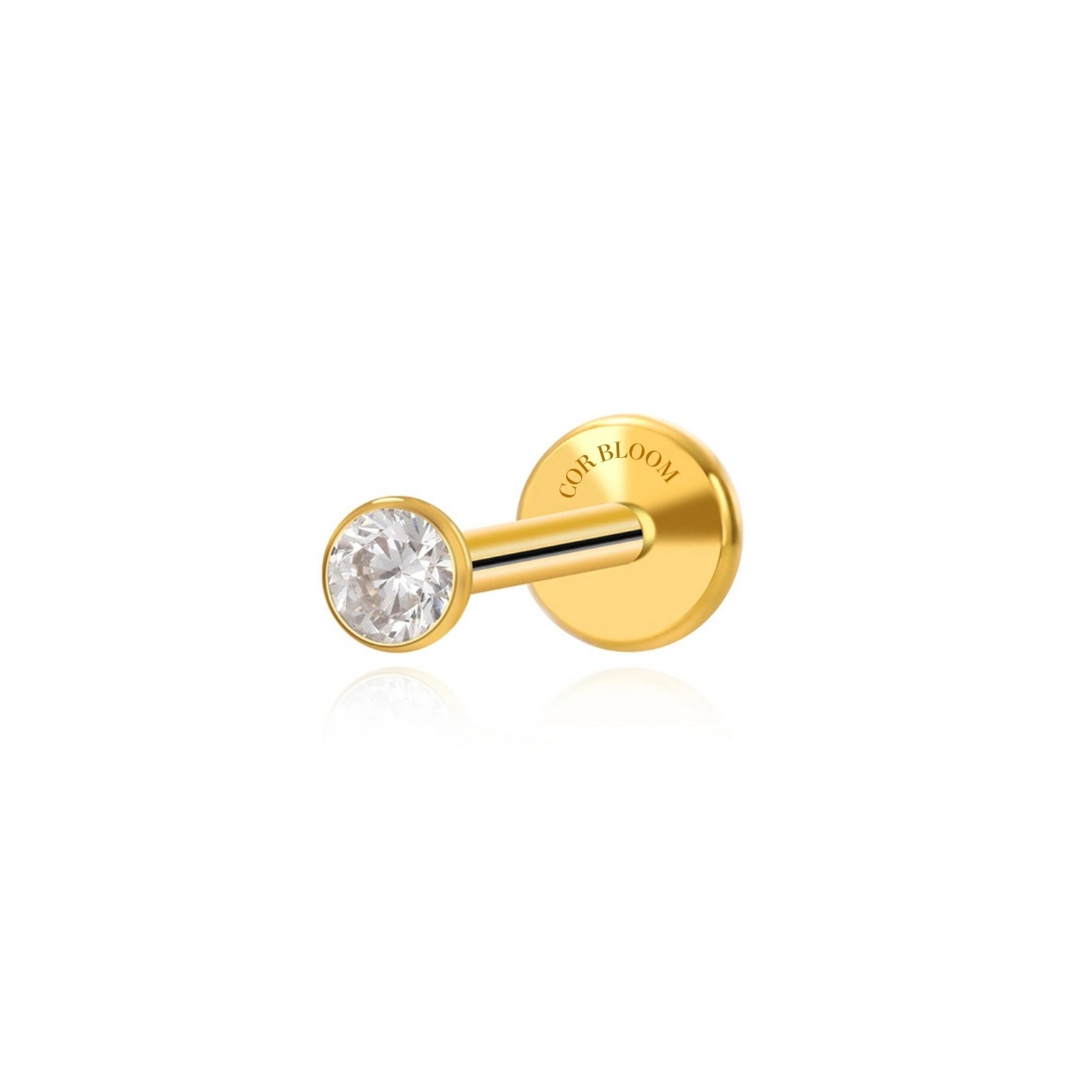 Titanium Essential Forever Diamond Flat Back Stud