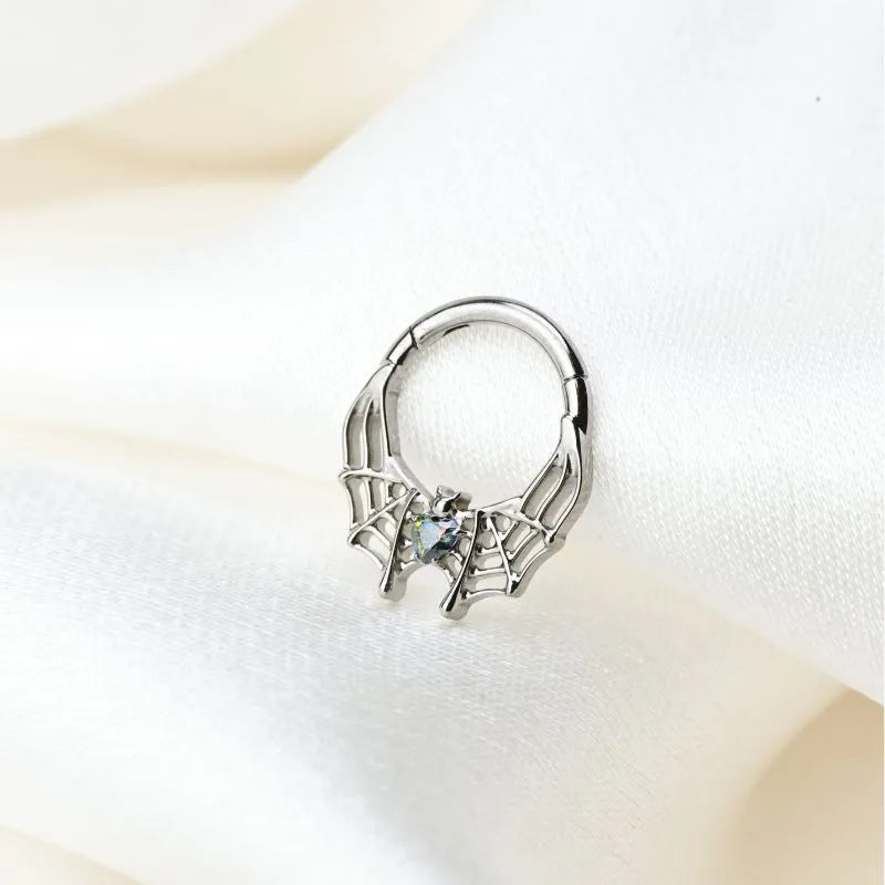 Titanium Arachné Dark Iridescent Spider Clicker