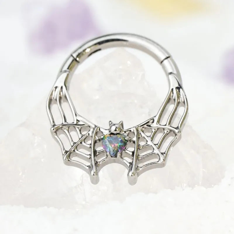 Titanium Arachné Dark Iridescent Spider Clicker