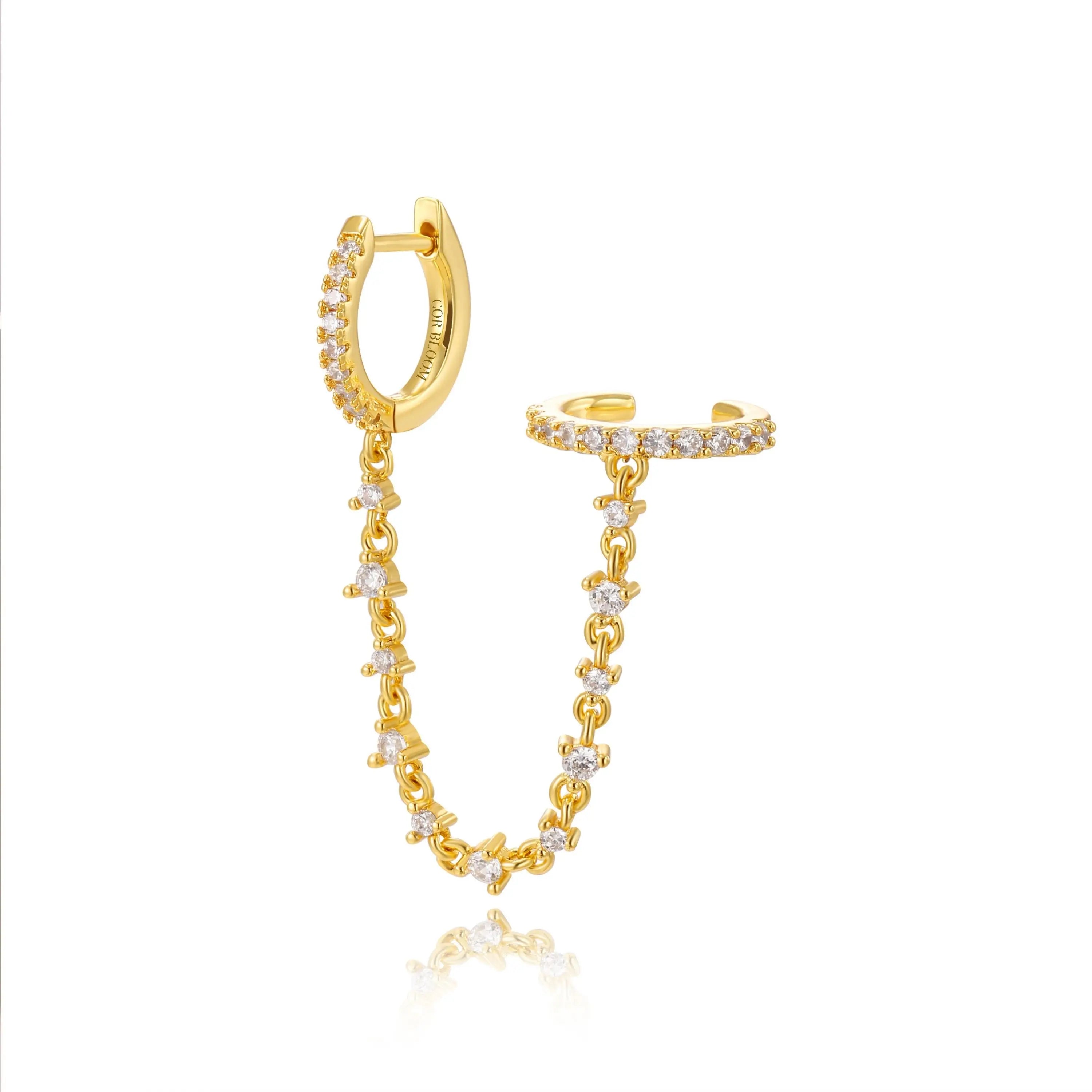 Abrielle Diamond Chain Earring