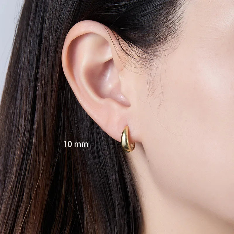 10mm gold hoop earrings deals