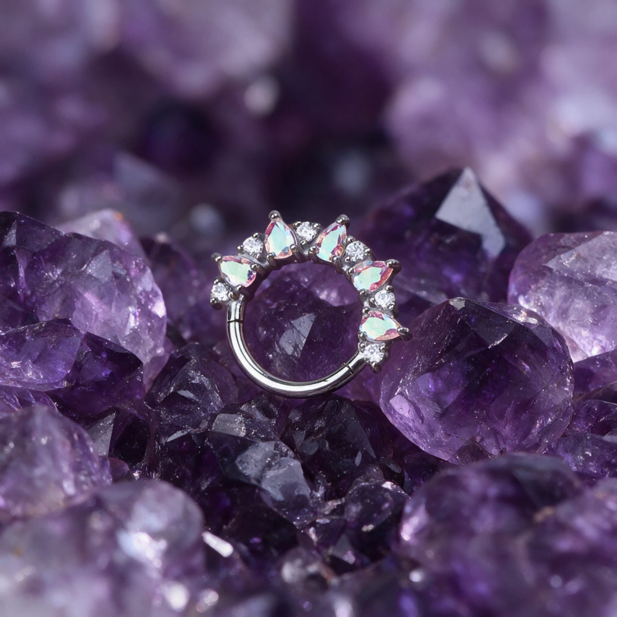 Dakota Pear Northern Light Gemstone Clicker