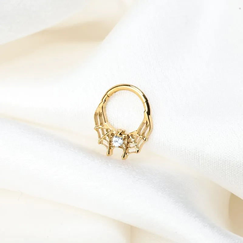 Titanium Arachné Light Aquamarine Spider Clicker