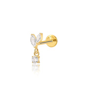 Titanium Dangling Akosua Stud