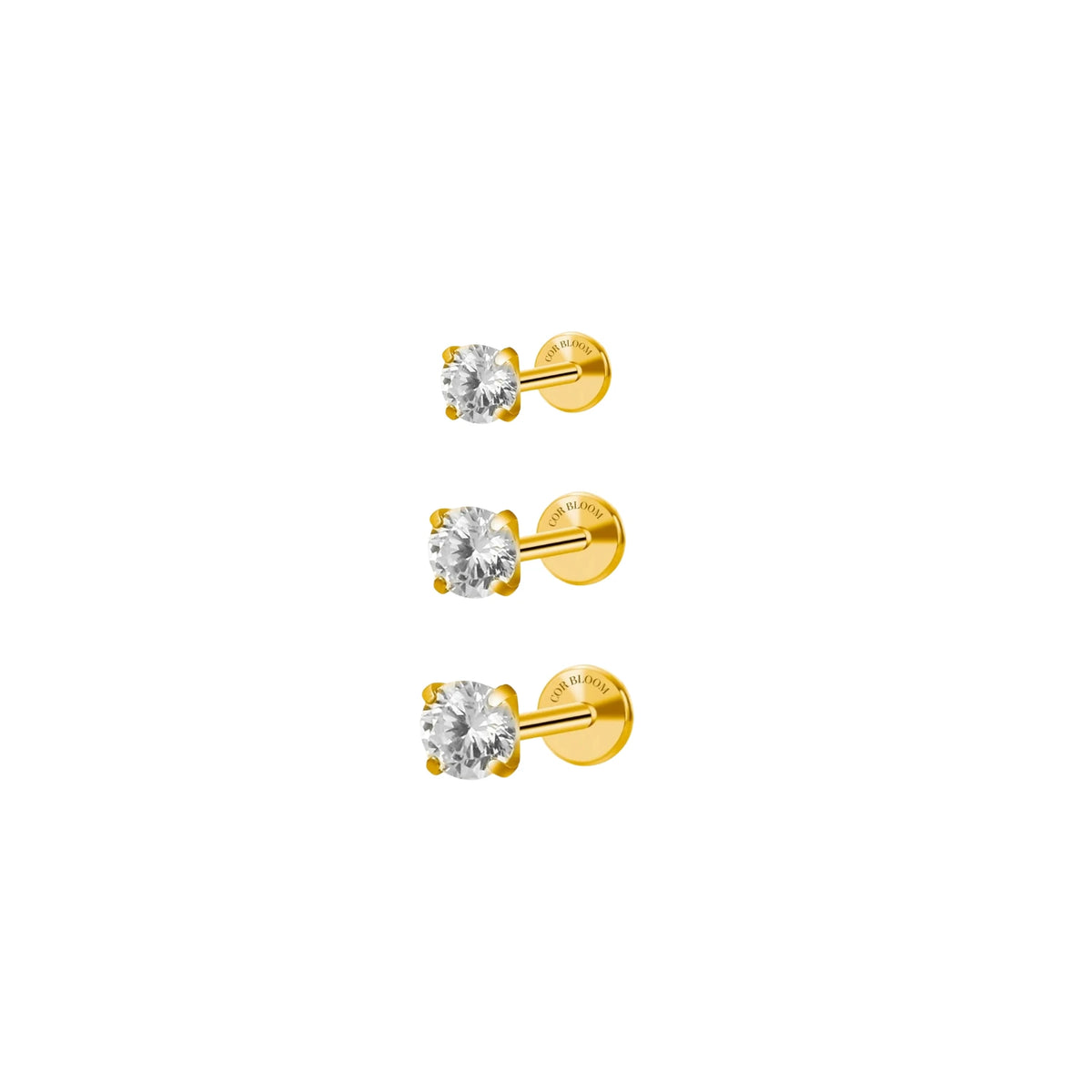 Titanium Criostal White CZ Set
