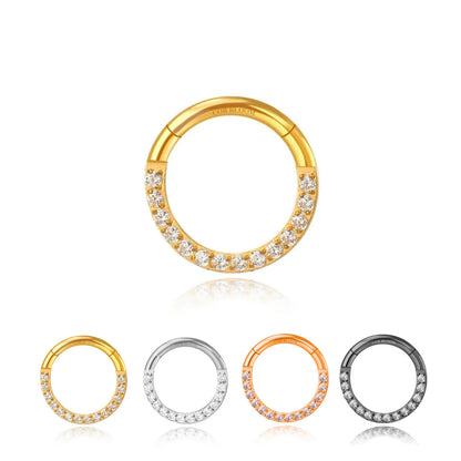 Titanium Essential CZ Helix Hoop | Septum Clicker | Daith Ring