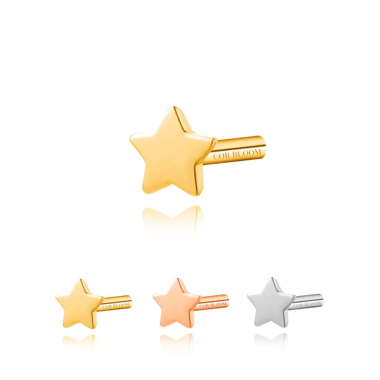 Solid Titanium - Star Shape - Back Post