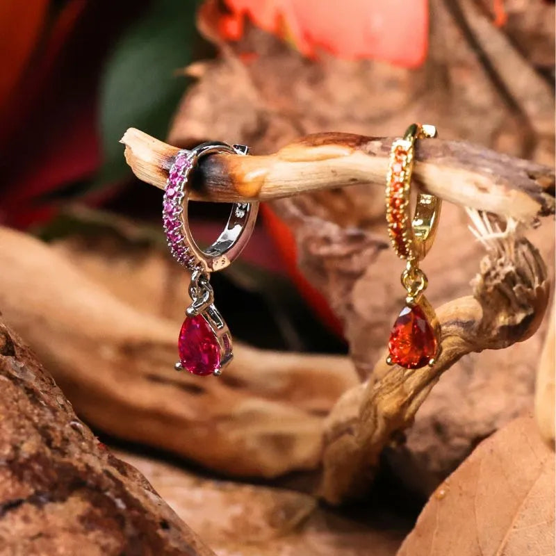 Ruby Perry Waterdrop Hoop Earrings