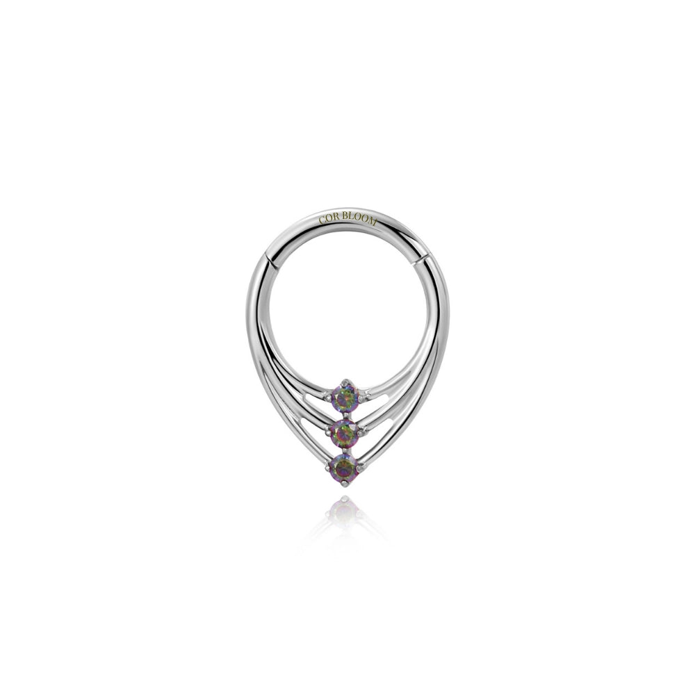 Titanium Thales Trinity Blade Clicker - Dark Iridescent