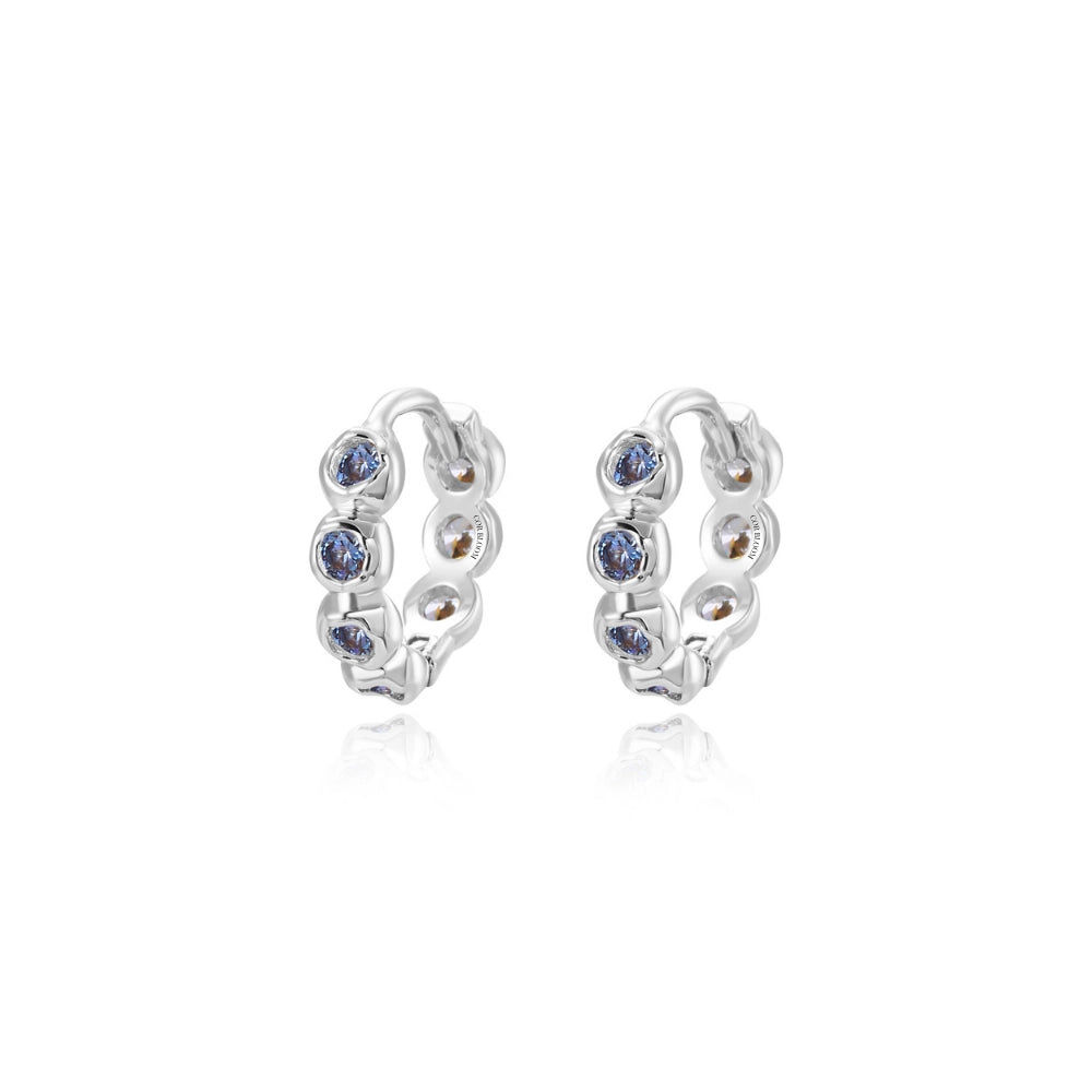 Agora Hoop Earrings - Tanzanite