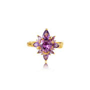 Rua Amethyst Starlight Heart Ear Cuff