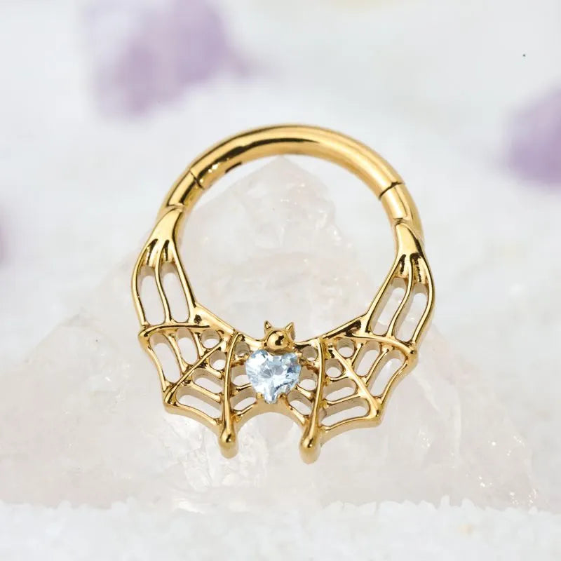 Titanium Arachné Light Aquamarine Spider Clicker