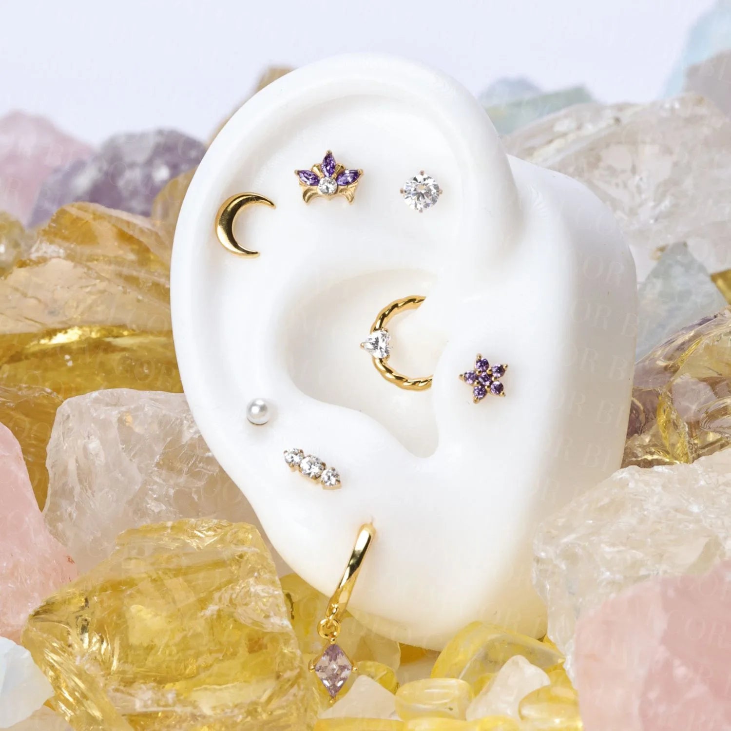Titanium Cosmo Diamond Heart Clicker