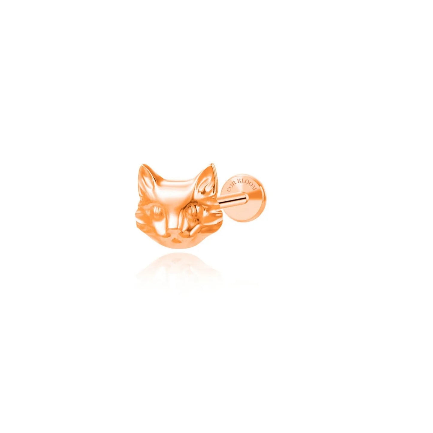 Titanium Cat Piercing Stud