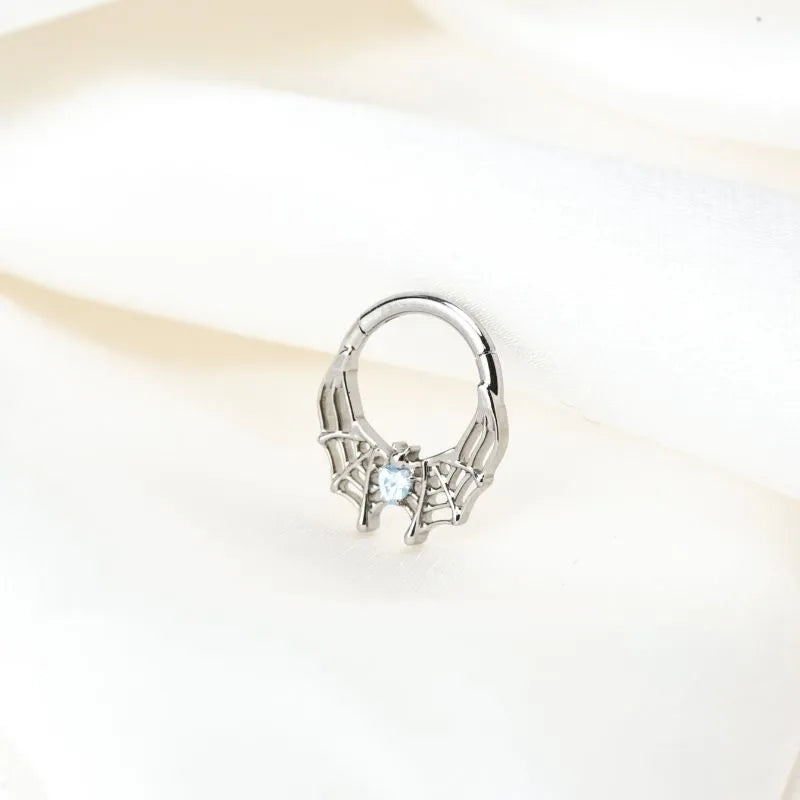 Titanium Arachné Light Aquamarine Spider Clicker