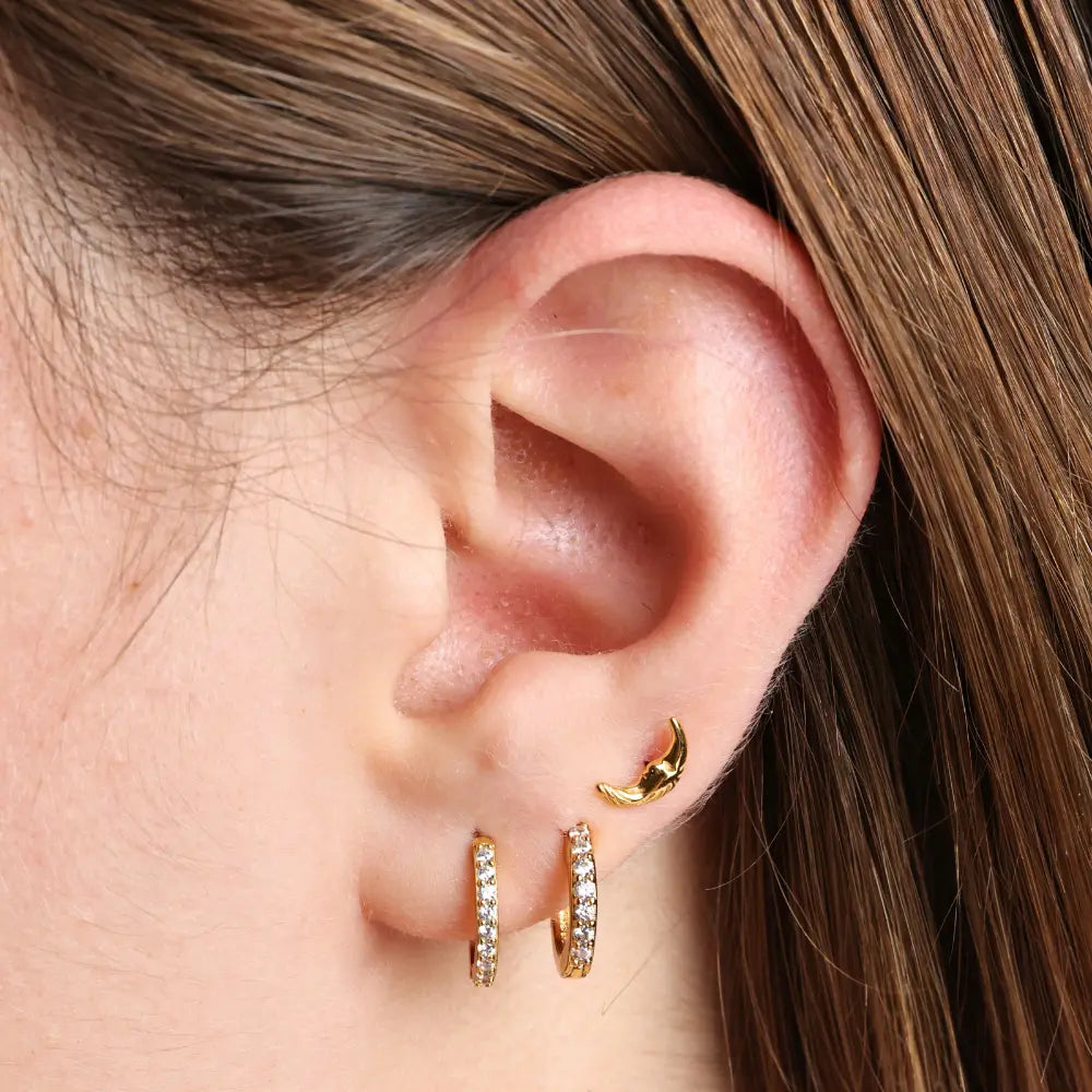 Sage Moon Flat Back Stud