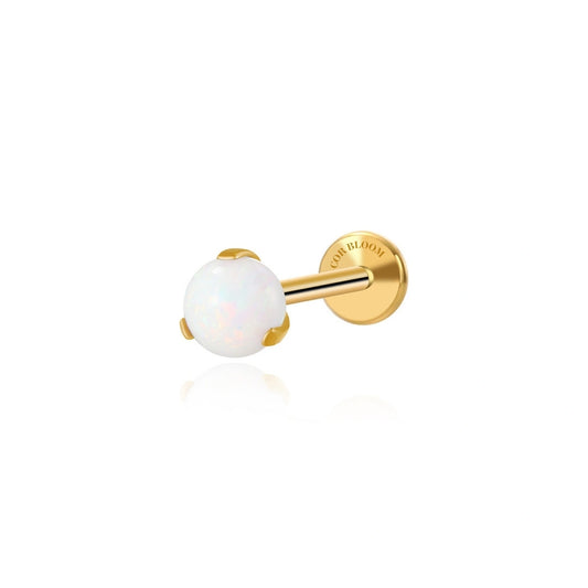 Titanium White Opal Piercing Stud