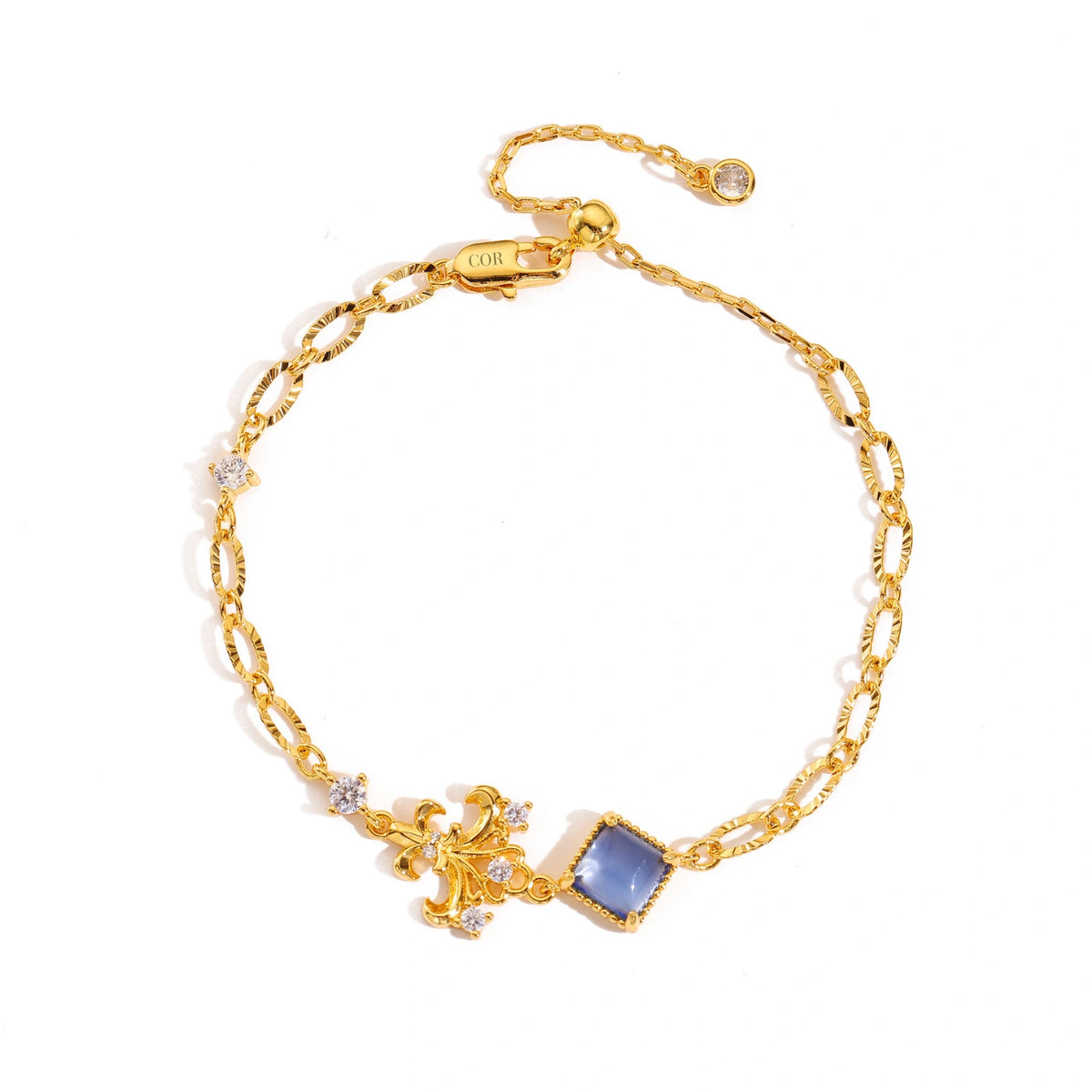 Iris Luna Blue Charm Bracelet