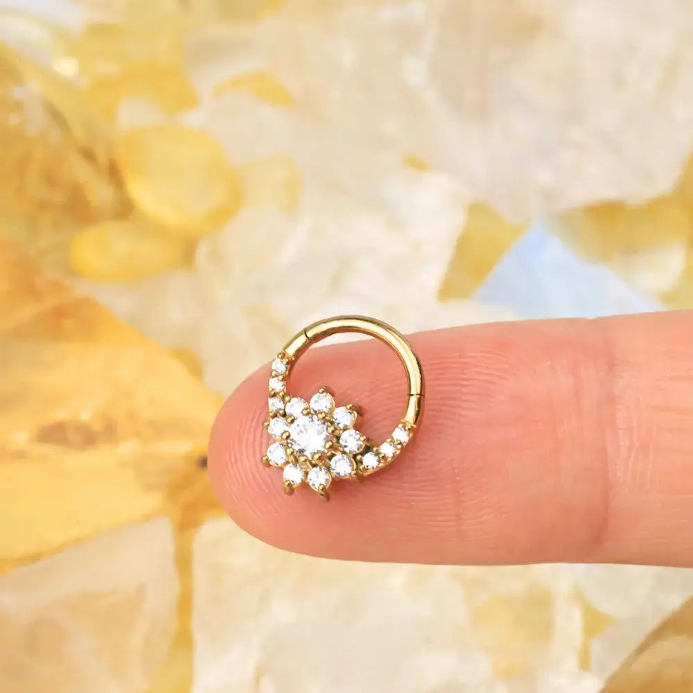 Emery Diamond Sunflower Clicker